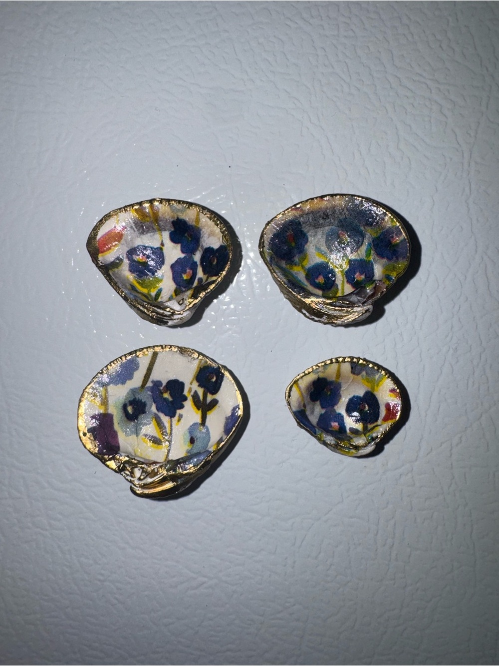 Four Hand Crafted Shell Magnets